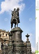 King Johann Statue, John of Saxony Monument in Dresden, Germany Stock ...
