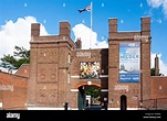 Entrance gate to Chatham Historic Dockyard, Chatham, Kent, England ...