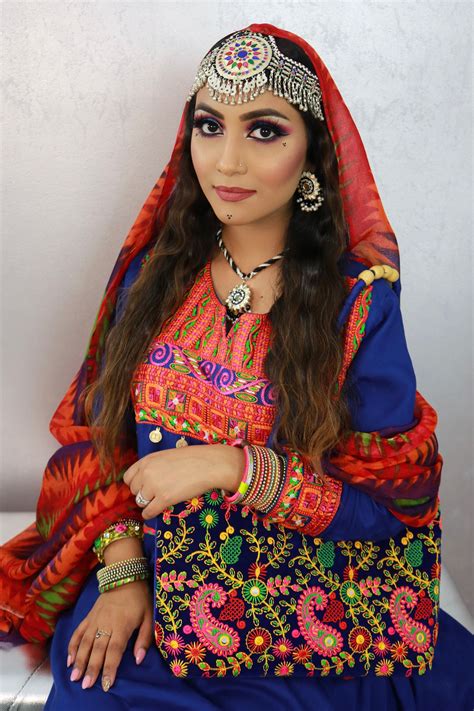 Traditional Pashtun Bridal Look Colorful Smokey Eye