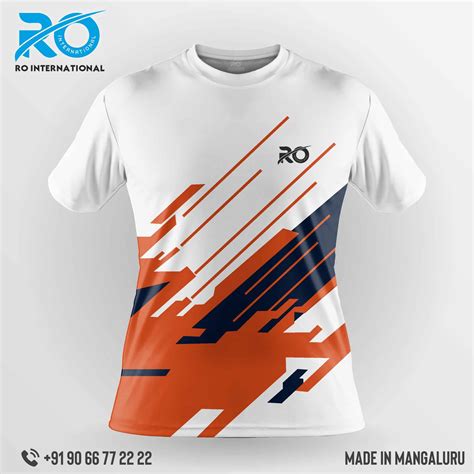 An Orange And Blue T Shirt With The Word Ro On It