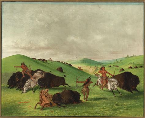 Buffalo Chase George Catlin Gilcrease Museum