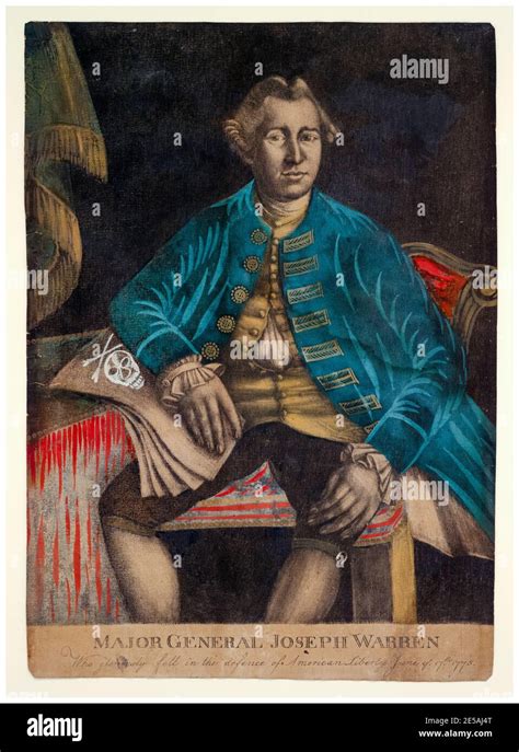 Major General Joseph Warren 1741 1775 American Physician And Patriot