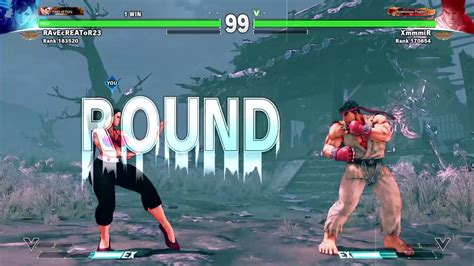 Street Fighter V Ranked Fight Chun Li Vs Ryu 2017025 Youtube