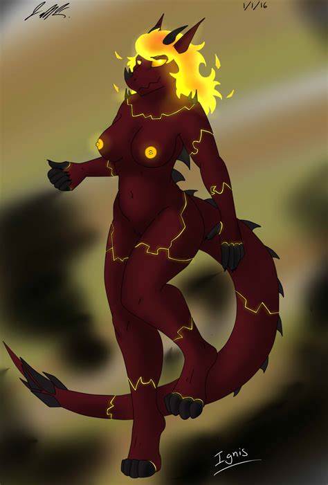 Rule 34 2016 4 Toes Dragon Female Fire Glowing Horn Ignis