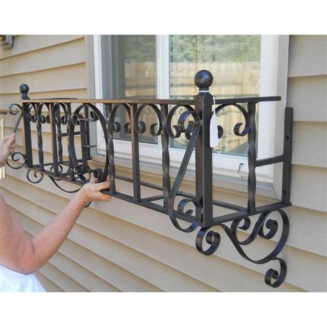 Decorate your window boxes for the seasons, even for the holidays. Vintage Wrought Iron Flower Window Boxes - Pair - Image 3 ...