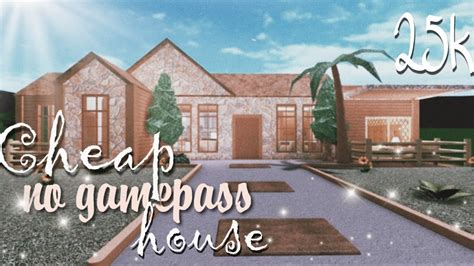 Bloxburg House Ideas 1 Story No Gamepass Ezzeyn