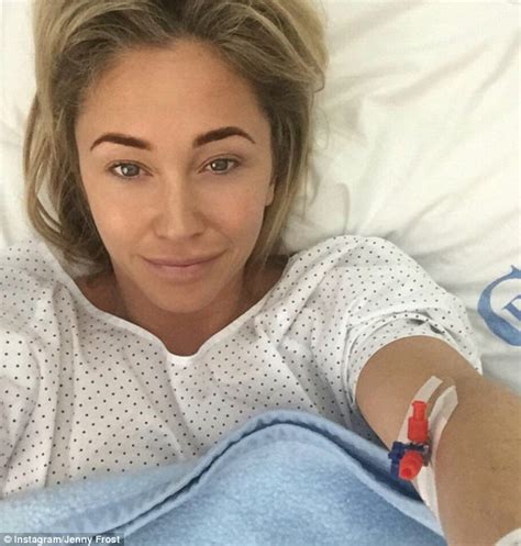 Ex Atomic Kitten Jenny Frost Shares Hospital Instagram Selfie After