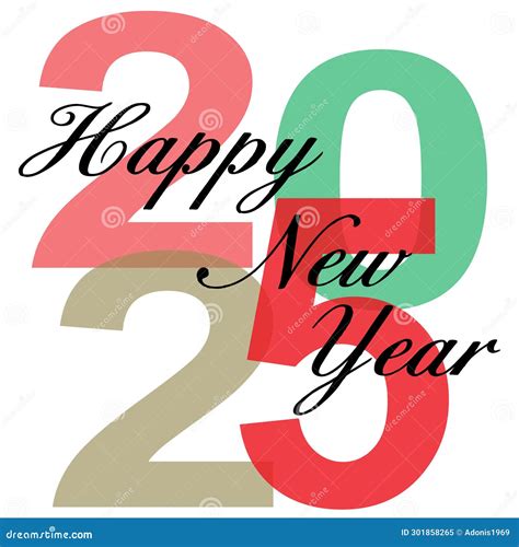 Welcome 2025 Write At Red Wall With Lamps - 3D Rendering Illustration