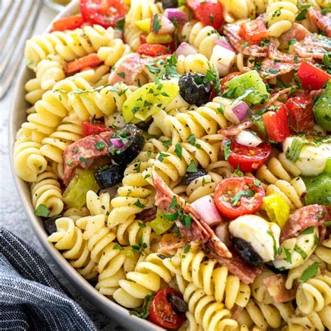 Find pasta salad recipes that will be in demand at both your table and your next event on food.com. Italian Pasta Salad Recipe - Jessica Gavin