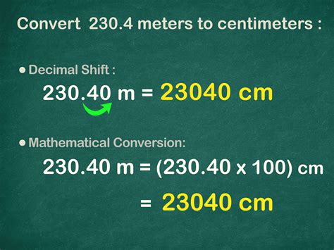 What is the formula to convert from 30 in to cm? 3 Easy Ways to Convert Centimeters to Meters (cm to m ...
