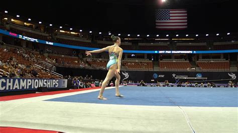 Maile O Keefe Floor Exercise P G Championships Junior Women Day Youtube