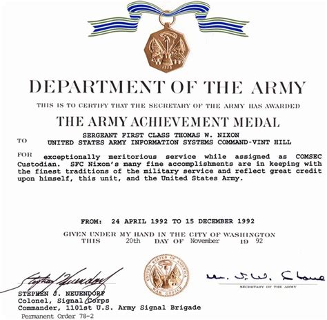 30 Army Award Certificate Template Pryncepality Pertaining To Army
