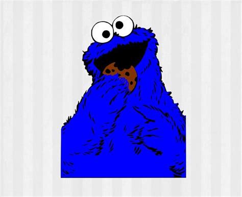 Cookie Monster Svg Cookie Monster Clipart Sesame Street Svg Svg