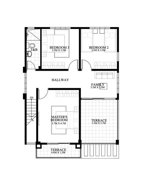 Carlo 4 Bedroom 2 Story House Floor Plan Pinoy Eplans