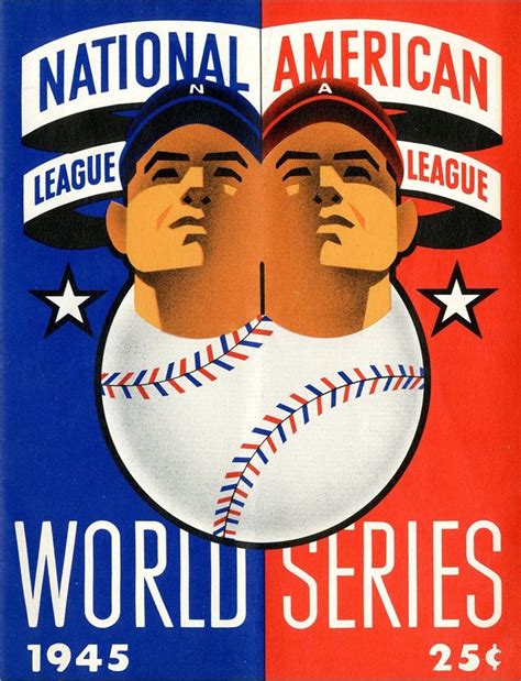1945 World Series Program Tigers Vs Cubs