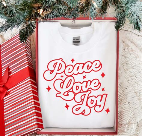 Peace Love Joy Svg Christmas Svg Christmas Shirt Svg Christmas T