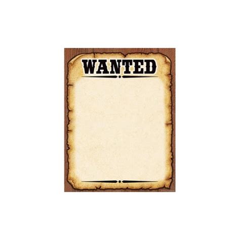 Western Wanted Poster Chart Tcr7725