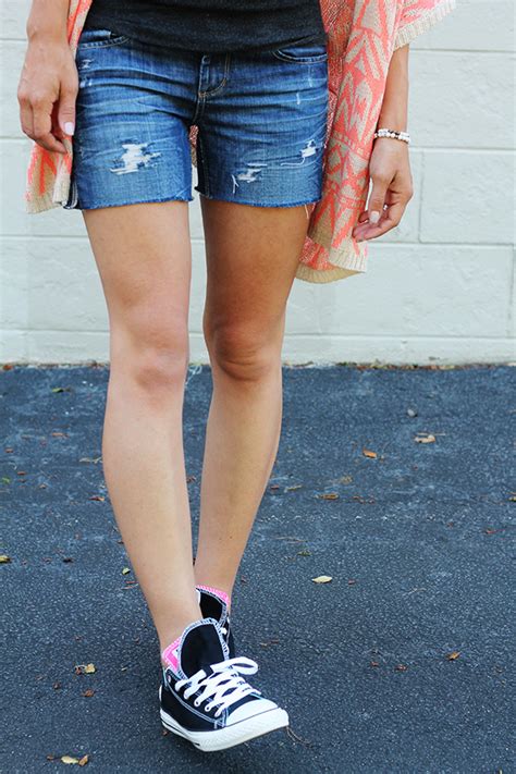 Diy Distressed Denim Cutoff Shorts In Honor Of Design