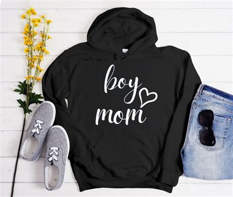 Boy Mom Graphic Hoodie Graphic Hoodies Hoodies Fun Sweatshirts