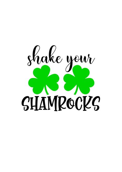 St Patricks Day Svg Shake Your Shamrocks Svg Lucky Digital Etsy