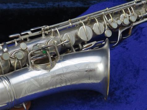 Cg Conn New Wonder Ii “chu Berry” Silver Alto Saxophone 1926 Serial