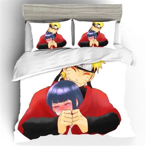 Cute Naruto And Hinata Yukata Summer Outfit Bedding Set Saiyan Stuff
