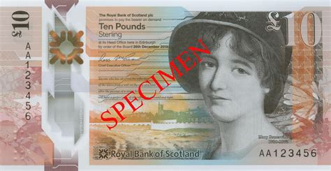 What Is The New Royal Bank Of Scotland £10 Polymer Note When Is It In