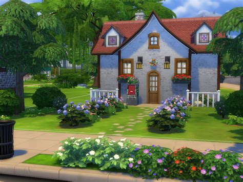 🍎 Animal Crossing Inspired House I Built In Sims 4 🍃 Animalcrossing