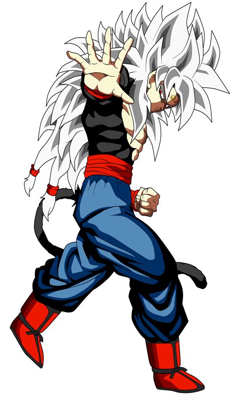An Image Of A Cartoon Character With White Hair And Blue Pants Holding