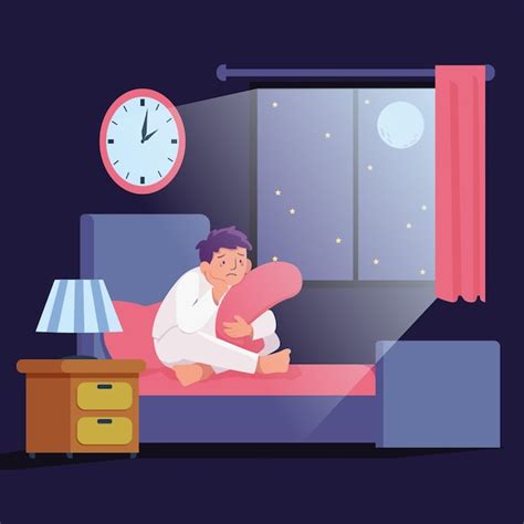 Free Vector Insomnia Illustration Concept