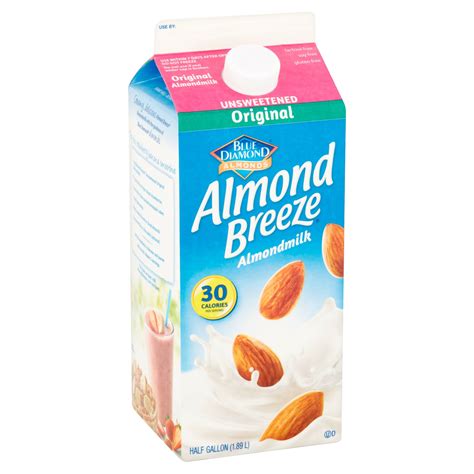 Blue Diamond Unsweetened Original Almond Milk Nutrition Facts Blog Dandk