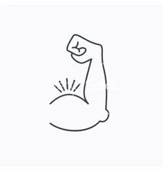 Whereas a marked use of straight lines displays aggressiveness. A cartoon style vector illustration of a muscular arm ...