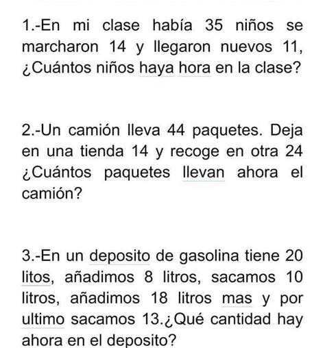 1 En Mi Clase Había 35 Niños Se Marcharon 14 Y Llegaron Nuevos 11