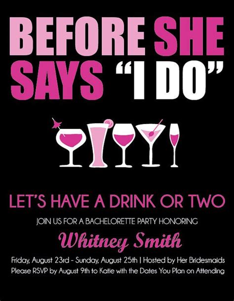 25 Bästa Bachelorette Party Invites Idéerna På Pinterest