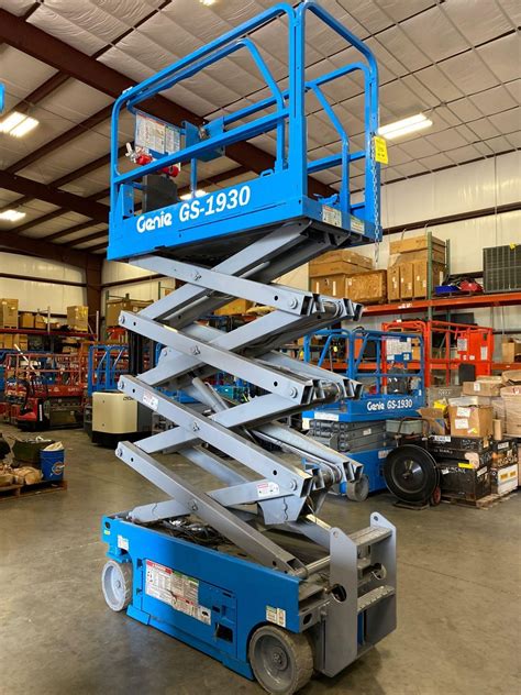 Genie Gs 1930 Electric Scissor Lift Self Propelled Slide Out Work