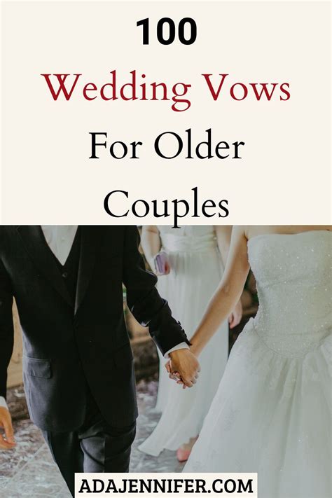 100 Wedding Vows For Older Couples Wedding Vows To Husband Best Wedding Vows Wedding Vows