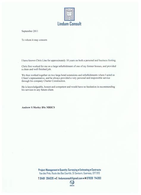 Recommendation Letter From Client To Contractor Invitation Template Ideas