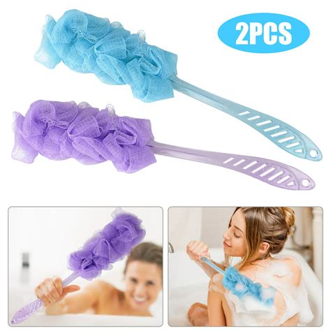 21pack Bath Sponge With Handle Shower Loofah Brush Back Cleaning Scrubber17 Long Curved