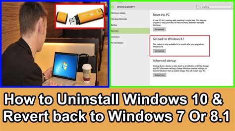 How To Uninstall Windows 10 And Downgrade Back To Windows 7 Or Windows