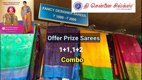 The Chennai Silks💕chrompet Offer Prize Semi Silk Sarees Combo Prize