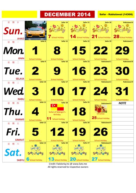 Praktische, vielseitige wochenkalender für 2016 mit farblich markierten bundesweiten feiertagen und. Pencinta Alam,Pemakan yang hebat Penyayang pada keluarga ...