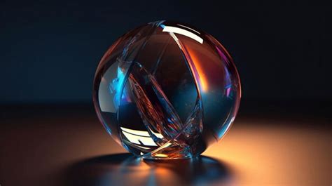 Premium Ai Image Glass Crystal Sphere