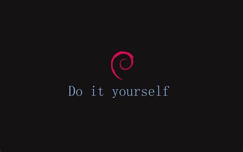 Do It Yourself Logo Gnu Debian Linux Hd Wallpaper Wallpaper Flare