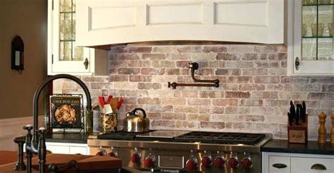 Red Brick Backsplash A Chi Modern Kitchen With Red Touches And A Red