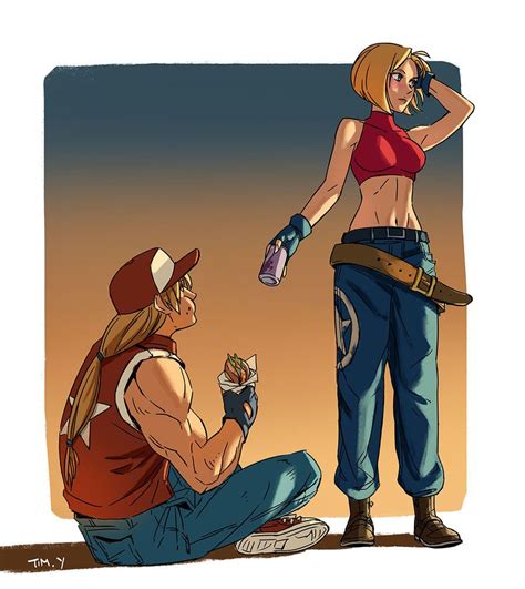 Terry And Mary By Timoyan Street Fighter Characters Street Fighter Art Art Of Fighting