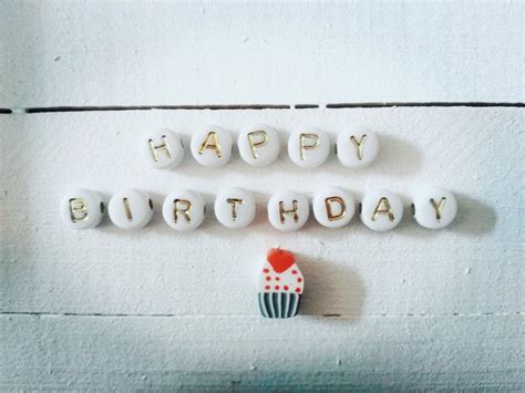 Wood Background Cupcake Borthday Letter Happy Birthday Enamel Pins
