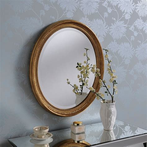 Traditional Gold Oval Mirror | Contemporary Mirrors