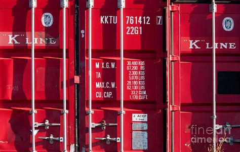 Red Shipping Containers Photograph By Rick Piper Photography Fine Art