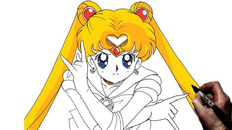 How To Draw Sailor Moon Step By Step Sailor Moon Youtube