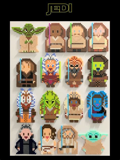 Obi Wan Kenobi Perler Bead Magnet Etsy